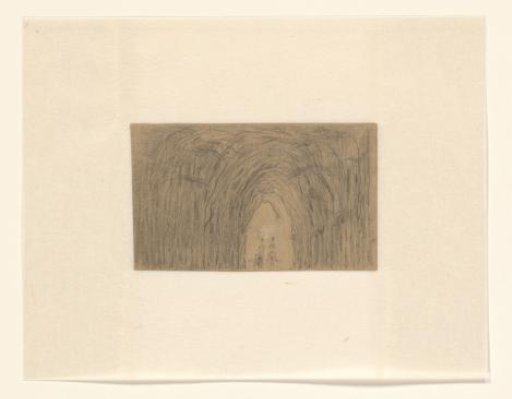 Two riders on a tree-lined avenue