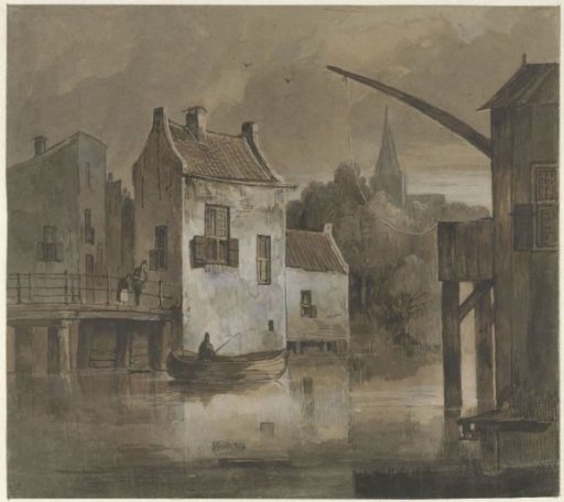 City view, by evening