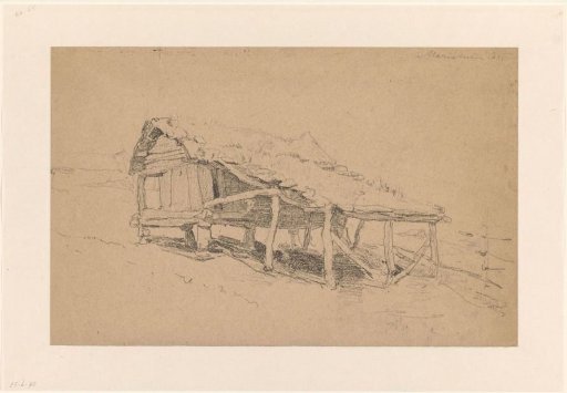 Hut on piles, near Maristuen, Norway