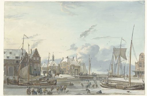 Winter view at Harlingen