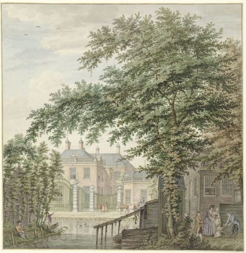 View of the house Luxemburg at Maarssen on the Vecht