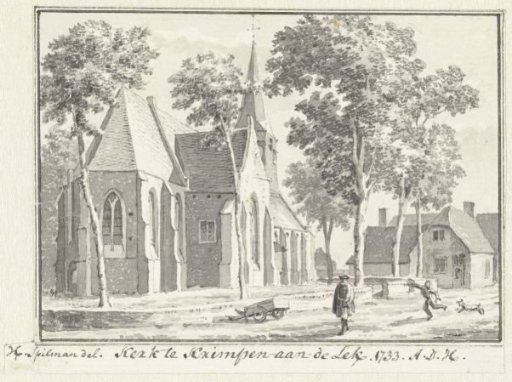 The Church in the Village of Krimpen aan de Lek