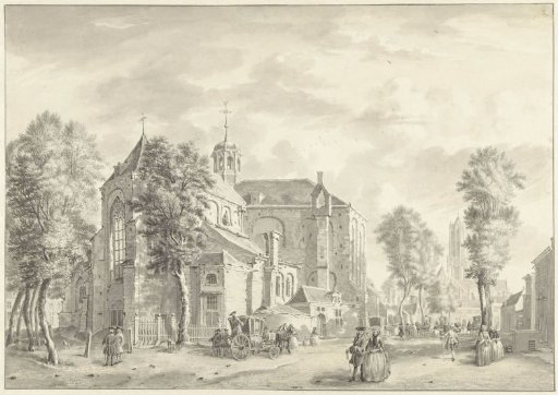 Pieterskerk in Utrecht with the Dom in the background