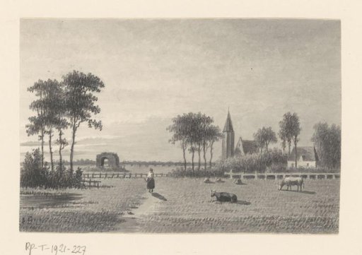 Landscape with a view of the ruins of Huis ter Kleef