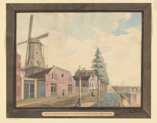 View of the Binnenmolen of the House of Correction in Amsterdam