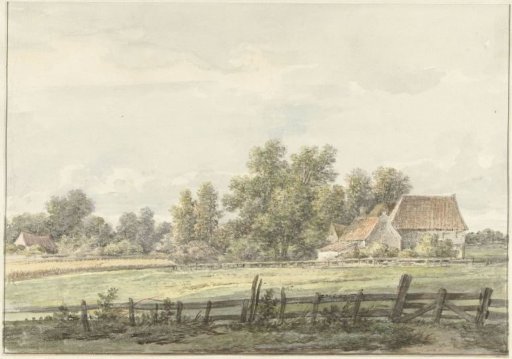 Landscape with a farm