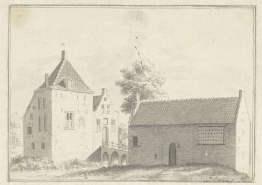 Castle Hinderstein at Langbroek from the west