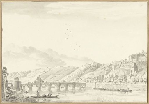 View of the town and the Castle in Namur