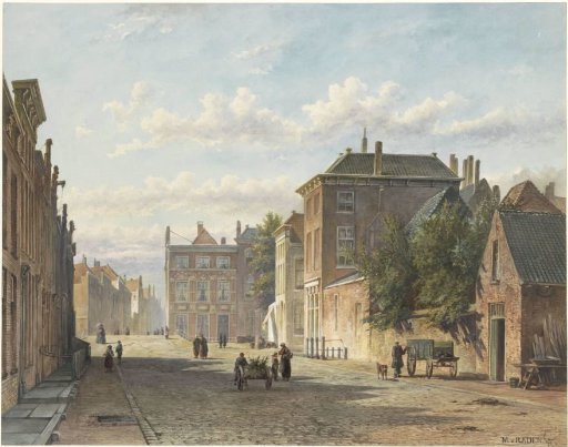 The Dredged Burgwal in The Hague