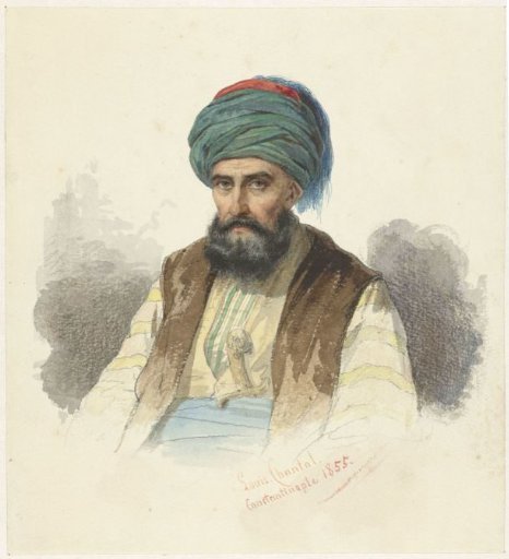 Seated Turk with a dagger in his belt