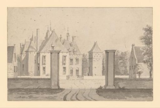 View of Moersbergen Castle near Doorn