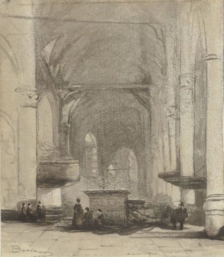 Interior of the Oude Kerk in Amsterdam