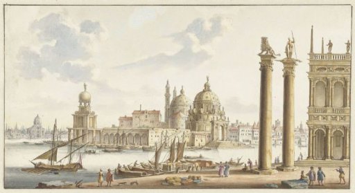 View of Santa Maria della Salute from St. Mark's Square in Venice