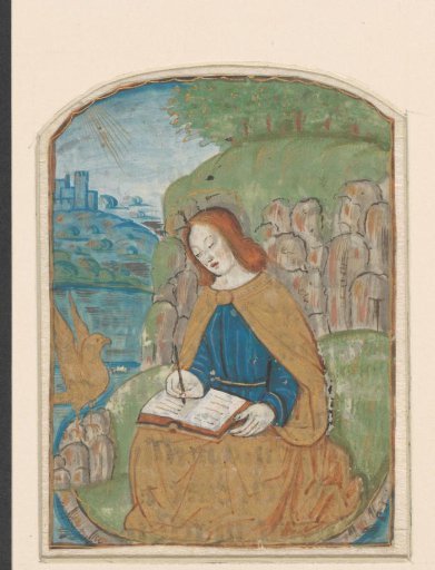 Miniature from a Book of Hours: John the Evangelist on Patmos