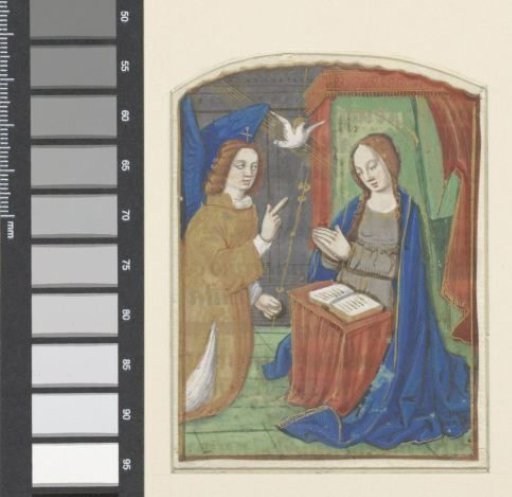 Miniature from a Book of Hours: The Annunciation