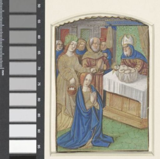 Miniature from a Book of Hours: The Presentation of Christ in the Temple