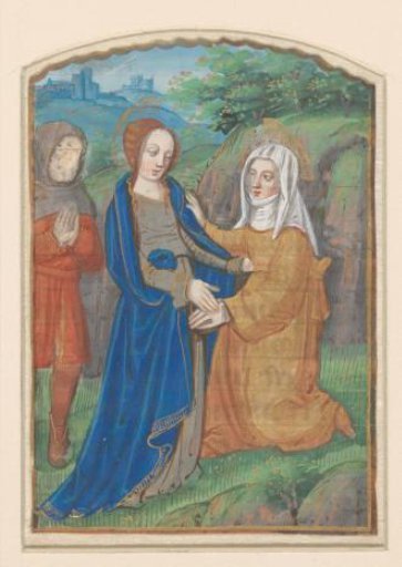 Miniature from a Book of Hours: The Visitation