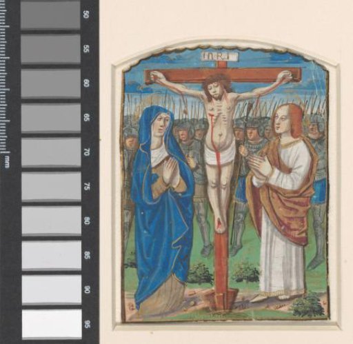Miniature from a Book of Hours: Christ on the Cross