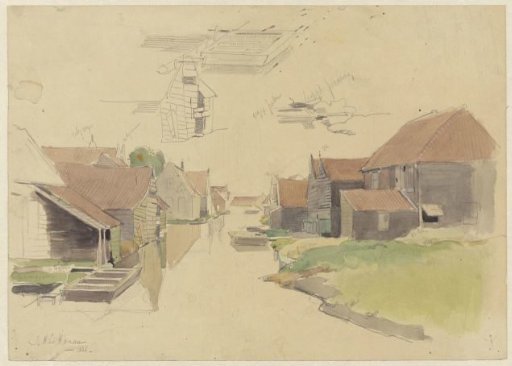 Studies of houses in the Vinkenbuurt, Amsterdam