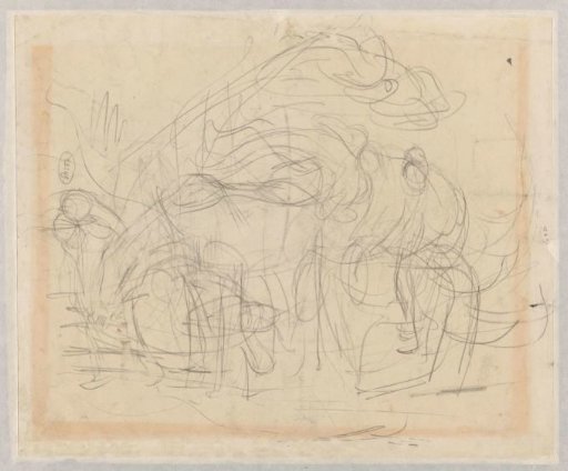 Sketch with several figures
