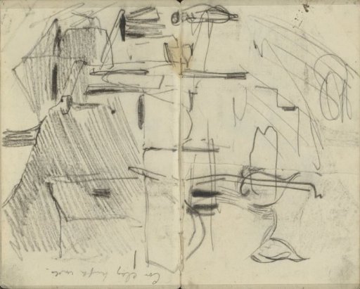 Figure near buildings