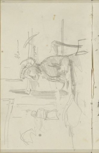 Woman at a table