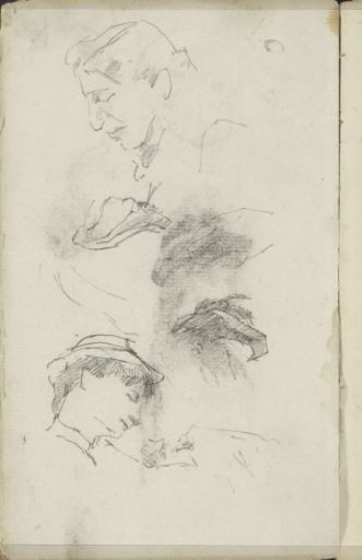 Study sheet with heads and headgear