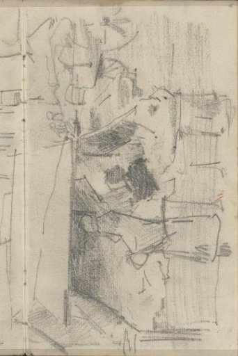 Two figures, possibly in a kitchen