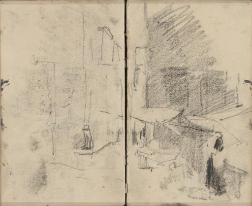 City view in South Holland, possibly with a market