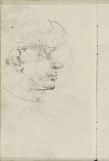 Man's Head with Hat