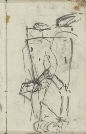 Woman with an object in her hands