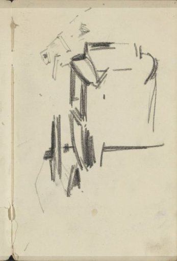 Study, possibly of the interior of a carriage