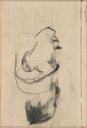 Two men's heads, in profile