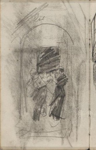 Figures in a gateway