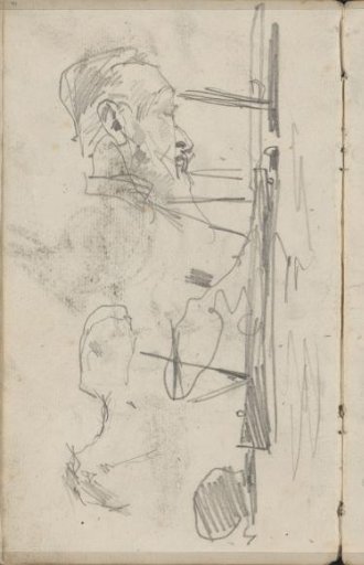 Boats in the water and a man's head