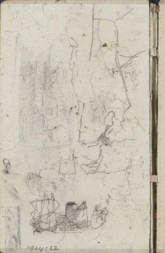 Study sheet, among others with cows and figures