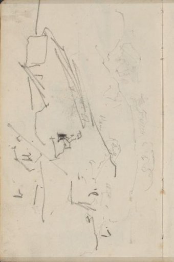 Study, possibly of a landscape with buildings