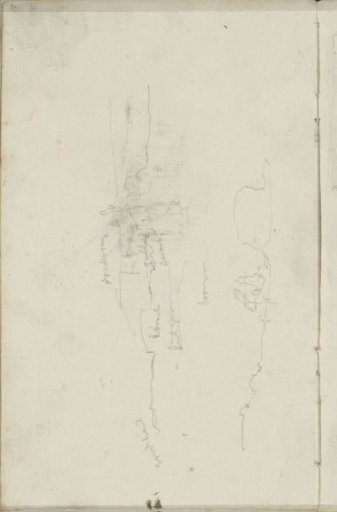 Study, possibly of a landscape with a cloudy sky