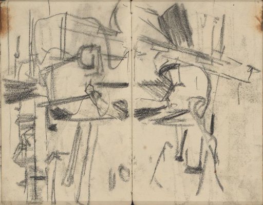 Study, Possibly of a Construction Site