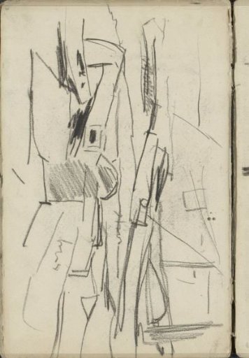 Study, possibly of moored boats