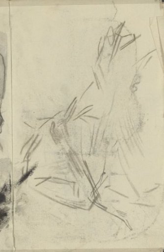 Study, possibly of a seated figure