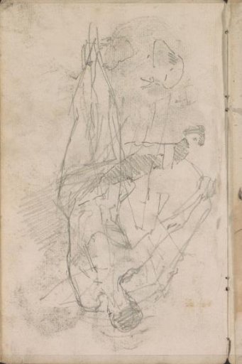 Standing nude with outstretched arms