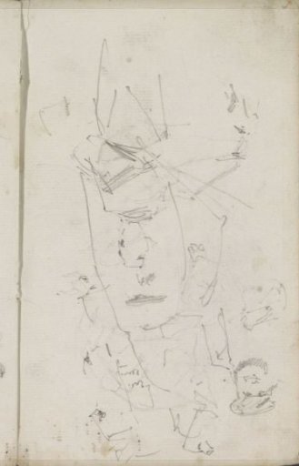 Figure studies and a horse's head