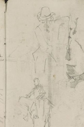Rider and a seated man