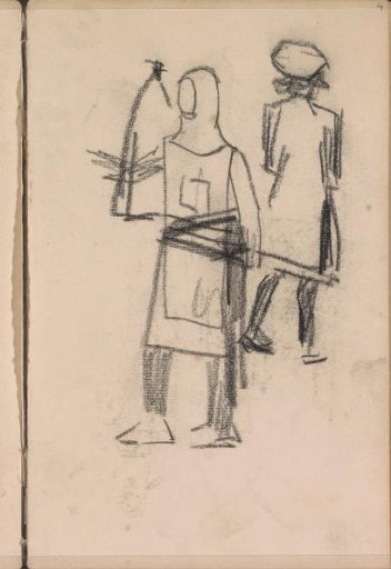 Two Standing Figures in Historical Costumes
