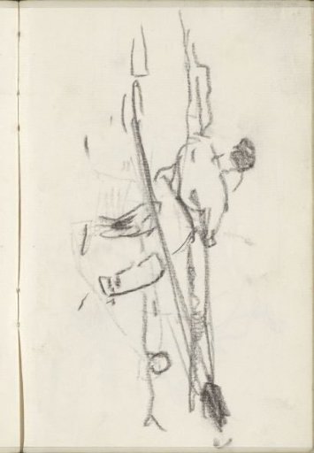 Study, Possibly of a Man on a Quay
