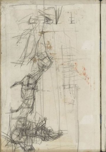 Figure on a horse and carriage