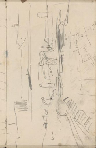 Figures, Possibly on a Quay