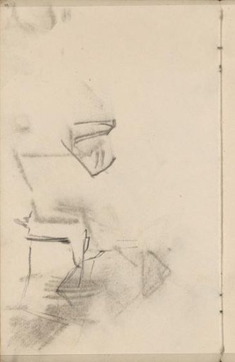 Study, possibly of a horse and a dog's head