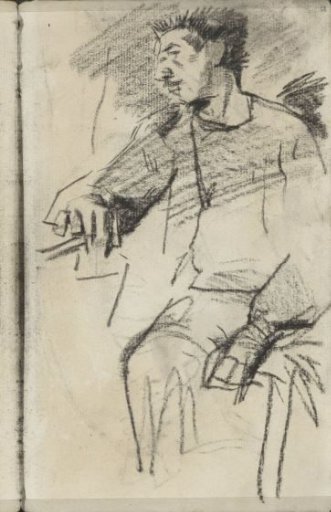 Seated man